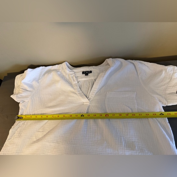 J.Crew Double Gauze Pop Over Blouse - Picture 5 of 8